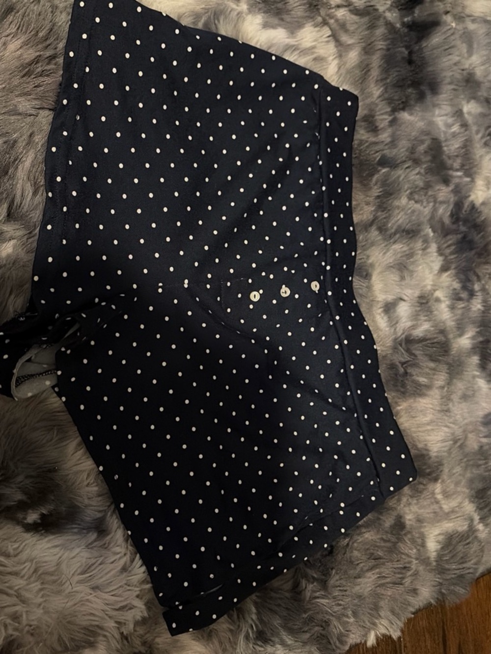 Navy Polka Dot Girls' Shorts